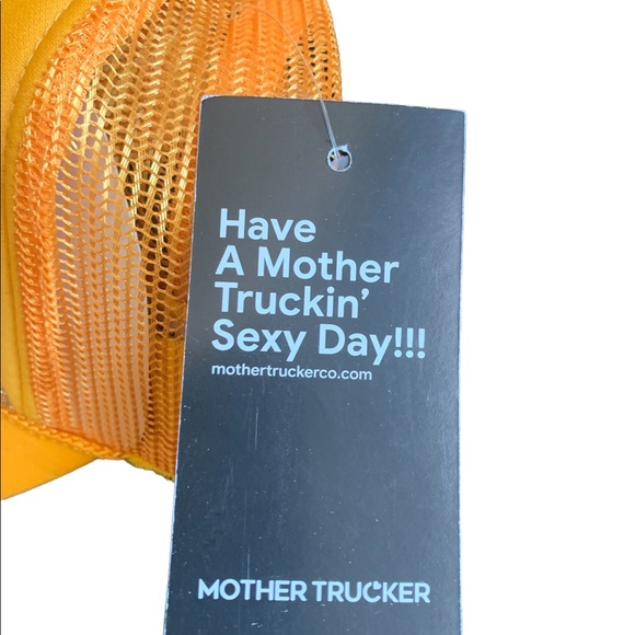 New Just Beachy Mother Trucker Adjustable Snapback Cap Gold - Picture 4 of 4